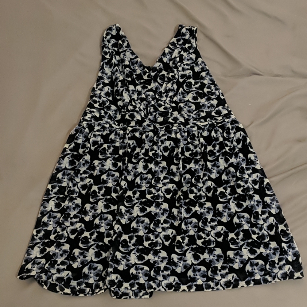 NWOT Navy Pansy Print Ellos dress